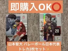 山本智大 バレーボール日本代表 トレカ2枚セット✨
