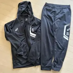 asics アシックスジャージ上下　M ブラック