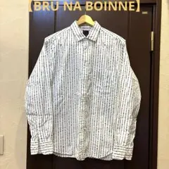 【BRU NA BOINNE】ツクシストライプシャツ　サイズ2のサムネイル