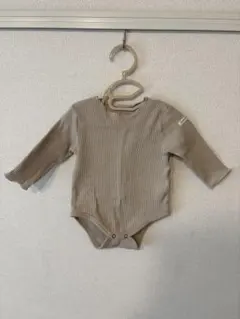 PUPPAPUPO グレイッシュベージュ 長袖 ボディスーツ