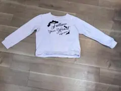 メゾピアノ　Lサイズ　トレーナー　薄紫