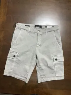REPLAY ストレッチ カーゴショートパンツ チョークグレー82cm