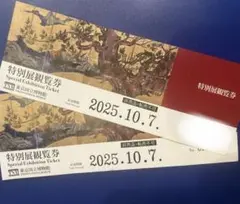 【訳あり】東京国立博物館 特別展観覧券 運慶 無料券 興福寺 2枚