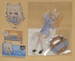 ホロライブ　スイーツパラダイス　スイパラ　アクリルスタンド　ネームバッジ　フワワ