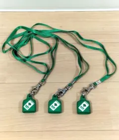 HOPE　ネックストラップ3個セット　グリーン　HOPEMENTHOL　汚れあり