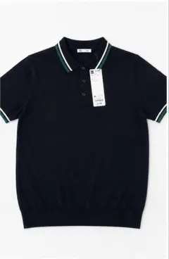 GU ニットポロシャツ ネイビー XLサイズ 新品