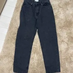 H&M ダークグレー ハイウエストデニム