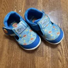 アンパンマン　サンダル　青　ムーンスター　14.5 美品