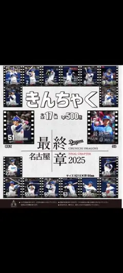 中日ドラゴンズ　60 山本泰寛　最終章巾着　山本泰寛　新品・未使用！