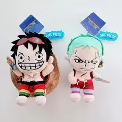 【USJ夏限定】ワンピース ルフィゾロ ぬいぐるみキーチェーン 2019 セット