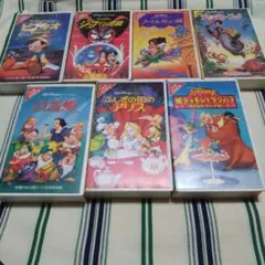 ディズニー VHS コレクション 7本セット※動作確認出来ず。ジャンク品です。