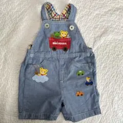 ミキハウス デニムオーバーオール 80cm