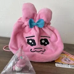 【新品】おぱんちゅうさぎ 巾着 ポーチ インテリア ミニフィギュア タグ付き