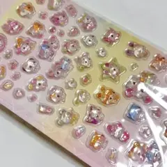 平成レトロ ぷっくりシール 立体シール 平成女児 アニマル ゆるふわ 新品