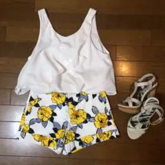 お値下げ♡ZARA♡シフォンノースリ♡ホワイト