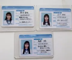 早崎すずき、青木宙帆、山口結杏　僕青祭2024学生証