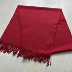 Christian Dior カシミア大判マフラー レッド