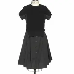 sacai サカイ ネイビー 半袖ワンピース 新品タグ付き kldclothing_hu2o9hb03m1i