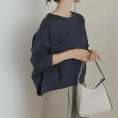 URBAN RESEARCH DOORS コットンバックタックプルオーバー