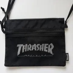 THRASHER メッシュポケット サコッシュ ブラックのサムネイル