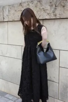 オルグ タグ付き ORGUE フラワーエンブロイダリーワンピース BEIGE