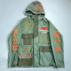 1800 美品 アヴィレックス オーバープリントBDUジャケット メンズ Lのサムネイル