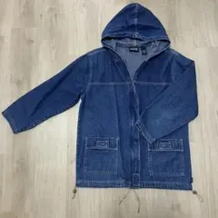BLASSPORT 90s~ フード付き デニムジャケット ブルー Mサイズ
