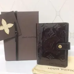 ルイヴィトン モノグラム ヴェルニ 手帳カバー美品