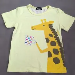 klädskåp キリン柄 Tシャツ 110cmのサムネイル