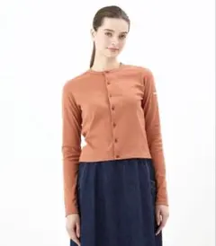 美品　ORCIVAL 起毛フライス クルーネックカーディガン WOMEN