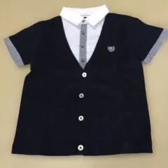 重ね着風半袖フォーマルシャツ 120サイズ