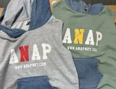 ANAP kids フード付き　シャツ　ベスト