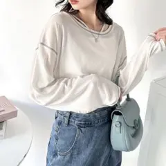 classicalelf ステッチ　シアートップス　ホワイトのサムネイル