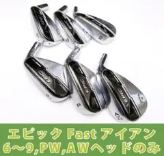 エピック　fast アイアン　6〜9,PW,AＷ　ヘッドのみ(軽量)のサムネイル