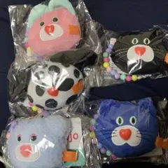 mojojojo ビーズチェーン付きフェイスマスコット2 5種　セット