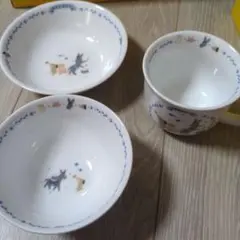☆希少 未使用品☆ 昭和レトロ lovely cat 食器 まとめ売り ネコ