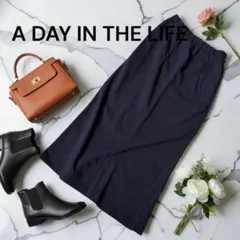 A DAY IN THE LIFE タイトスカート ネイビーのサムネイル