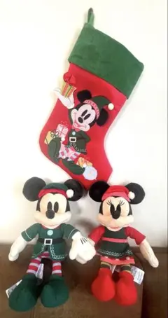 香港ディズニーランドクリスマス限定クリスマスルームぬいぐるみ＆クリスマス靴下