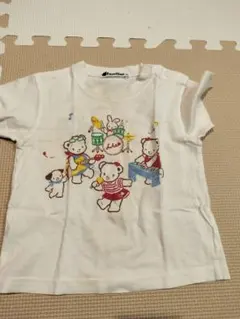 音楽キャラクターTシャツ 90cm ホワイト