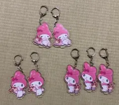 マイメロディ アクリルキーホルダー 7個セット