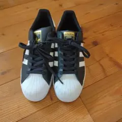 adidas SUPERSTAR 金ベロ 天然皮革 厚底 26.5