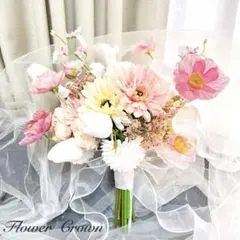 ウエディングブーケ クラッチブーケ アーティフィシャルフラワーブーケ 造花