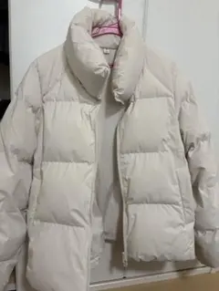 GU アイボリー ダウンジャケット L