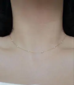 ebine Dot Tiny Pearl Necklace 定価3,300円