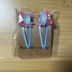 カニ ヘアピン 2個セット
