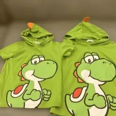 ヨッシー　半袖パーカー　フード付きTシャツ　2枚セット　110㎝120㎝ ユニバのサムネイル