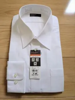 長袖ワイシャツ 形態安定 白 ビジネス 冠婚葬祭　Size:L