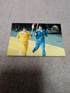 プロ野球運動会 聖火リレー 掛布雅之、山田久志