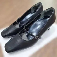 sotto un melo　ブラック　パンプス　ヒール　23.5cm　冠婚葬祭