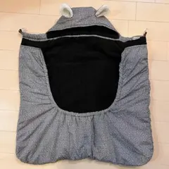 抱っこ紐　ベビーカー　防寒ケープ くま耳付き